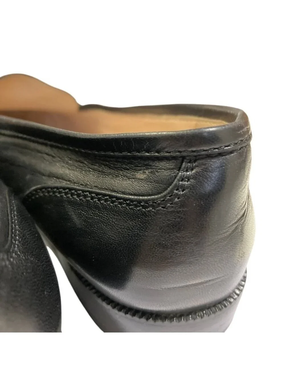 Chanel Vintage Turnlock CC Logo Leather Loafers Equivalent Black Second